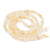 Heated Natural Citrine Beads Strands X-G-L622-C05-3mm-B-3