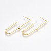 Brass Stud Earring Findings KK-T038-234G-1