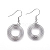 Tarnish Resistant 304 Stainless Steel Dangle Earrings EJEW-F234-11P-1