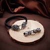 2 Sets 2 Styles Tibetan Style 304 Stainless Steel Spring Gate Rings FIND-PH0025-51B-4