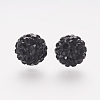 Polymer Clay Rhinestone Beads X-RB-K050-8mm-C02-2