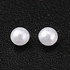 No Hole ABS Plastic Imitation Pearl Round Beads MACR-F033-2mm-24-4