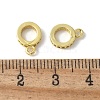 Brass Micro Pave Cubic Zirconia Tube Bails KK-D324-33G-2
