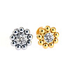 316L Surgical Stainless Steel & G23 Titanium Crystal Rhinestone Labrets for Women Men WG3A239-27-1