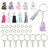 DIY Resin Cat Pendant Keychian Making Kits DIY-YW0013-16-1