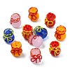 12Pcs 4 Colors Imitation Jade Glass Beads GLAA-CJ0002-97-8