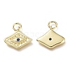 Brass Micro Pave Cubic Zirconia Pendants LS-KK-P188-C05-G-2