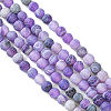 Natural Weathered Agate Beads Strands G-G589-6mm-06-3