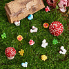 36Pcs 9 Styles Microlandscape Simulation Mushroom Pot Gardening for Doll RESI-SP0001-33-3