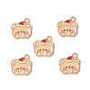 Alloy Enamel Pendants PALLOY-F288-04A-4