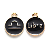 Alloy Enamel Pendants ENAM-S124-01B-08K-1