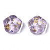 Spray Painted Glass Beads DGLA-R052-002-B04-3