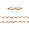Rack Plating Brass Oval & Knot Link Chains CHC-K013-02-3