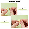 Cross Alloy Pin Brooches AJEW-FH0006-07A-G-5