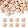 Cheriswelry 80Pcs 8 Styles Unfinished Natural Wood European Beads WOOD-CW0001-04-8