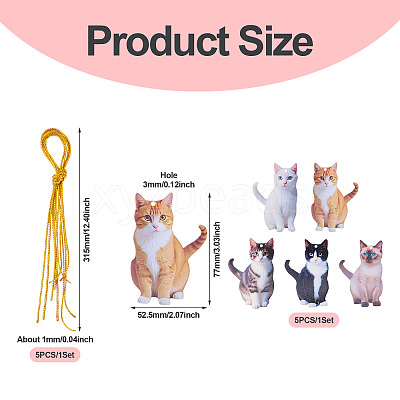 1Bag Printed Opaque Acrylic Big Pendants OACR-TA0003-98-1