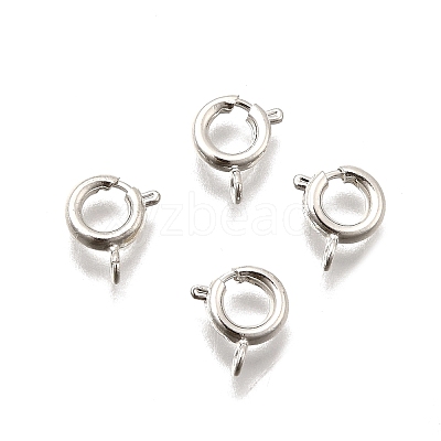 Eco-friendly Brass Spring Ring Clasps KK-D082-01F-S-1