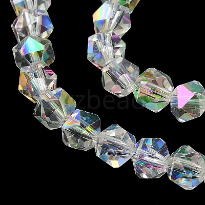 Electroplate Glass Beads X-EGLA-L018-B-AB04-1