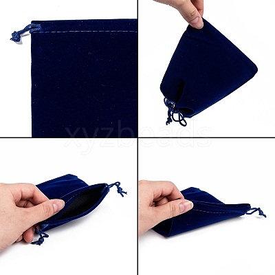 Rectangle Velvet Pouches X1-TP-R002-10x12-03-1