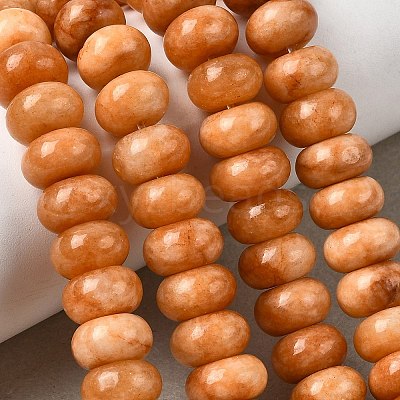 Dyed Natural White Jade Beads Strands G-G107-A34-01-1