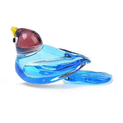 Handmade Lampwork Bird Figurine GL-CBAE714-05-1