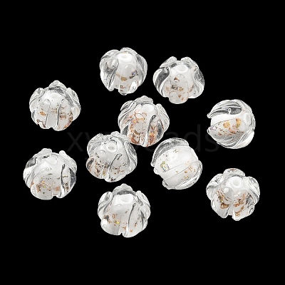 Handmade Gold Foil Lampwork Beads LA-CBABC67-01C-1