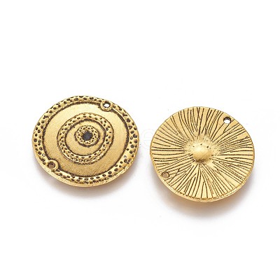Tibetan Style Links/Connectors TIBEP-EA300YKG-AG-LF-1