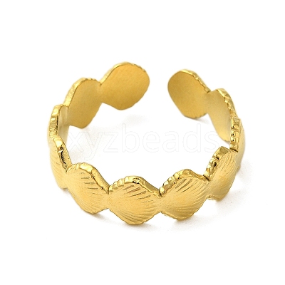Ocean Beach Series 304 Stainless Steel Cuff Ring RJEW-Q820-02B-1