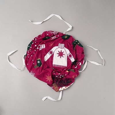 Christmas Theme Polyester Chair Cover AJEW-WH20009-27A-1