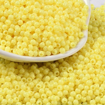 Opaque Acrylic Beads SACR-A007-01B-18-1