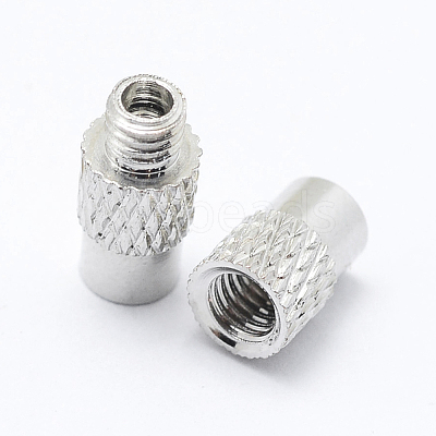 Brass Screw Clasps KK-E734-01P-1