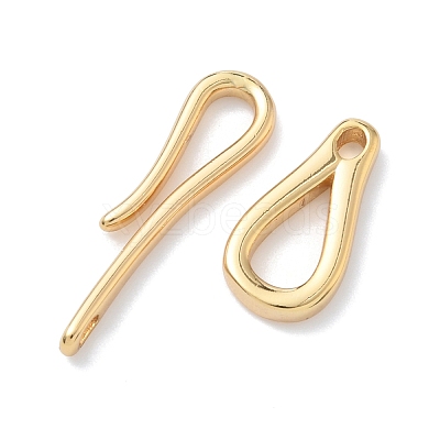 Brass Hook and S-Hook Clasps KK-Z136-41C-G-1