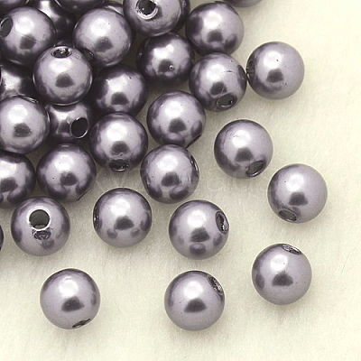 Imitation Pearl Acrylic Beads PL609-09-1