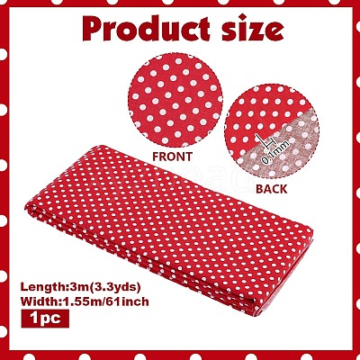 Red Cotton Fabric DIY-WH0750-293B-1