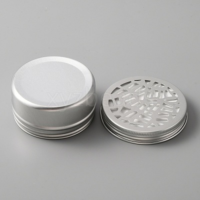 Aluminium Shallow Round Candle Tins LS-AJEW-WH0312-59C-1