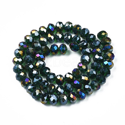 Electroplate Glass Beads Strands EGLA-A034-T8mm-B28-1