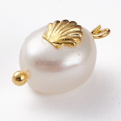 Natural Keshi Pearl Pendants PALLOY-JF00594-03-1