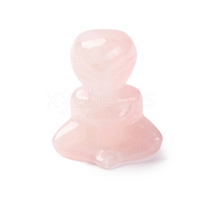 Natural Rose Quartz Display Decorations DJEW-P019-E05-1