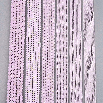 Electroplate Glass Beads Strands EGLA-A044-J4mm-L02-1