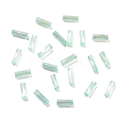 10G Ceylon Glass Twist Bugle Beads X-SEED-L012-01C-1