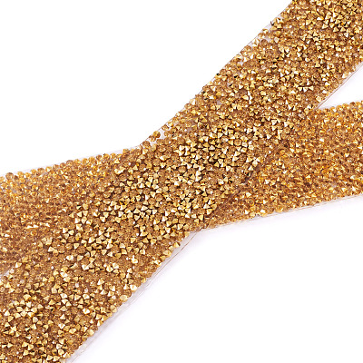 Glitter Resin Hotfix Rhinestone(Hot Melt Adhesive On The Back) OCOR-TA0002-03-40mm-1