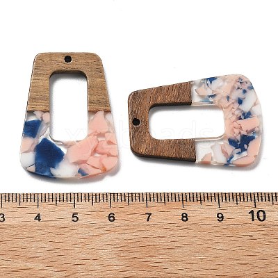 Resin and Walnut Pendants FIND-R051-02E-1