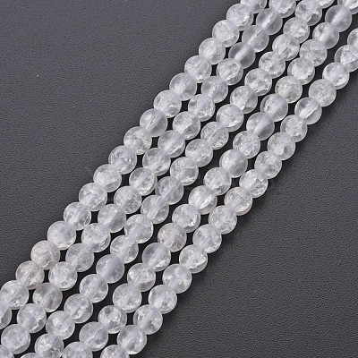 Crackle Glass Beads Strands GLAA-S192-D-006A-1