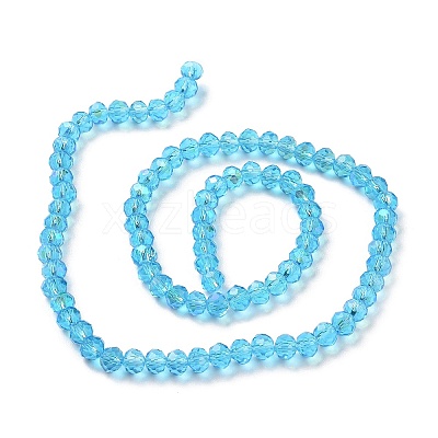 Electroplate Glass Beads Strands EGLA-A034-T4mm-L03-1