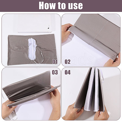 Polyester Elastic Book Cover DIY-WH0504-885C-1