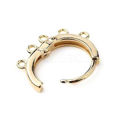 Brass Hoop Earrng Findings LS-KK-WH0035-85B-1
