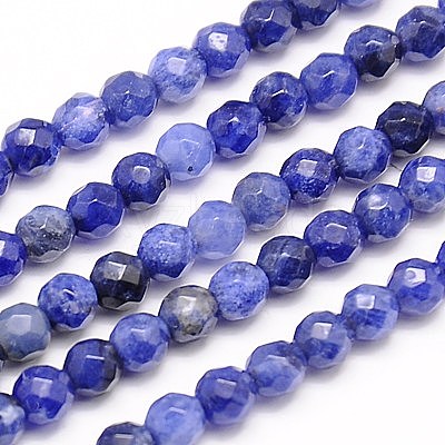 Natural Sodalite Beads Strands X-G-G545-16-1