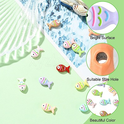 13Pcs 13 Colors Zinc Alloy Beads FIND-CJ0003-22-1