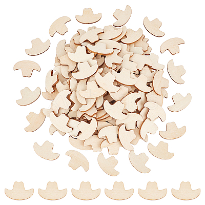160Pcs Unfinished Wooden Pieces WOOD-BC0001-31B-1