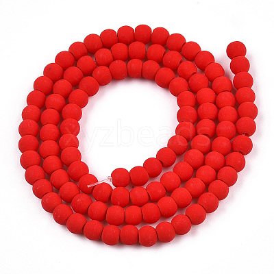 Opaque Glass Beads Strands GLAA-T032-P4mm-MD04-1